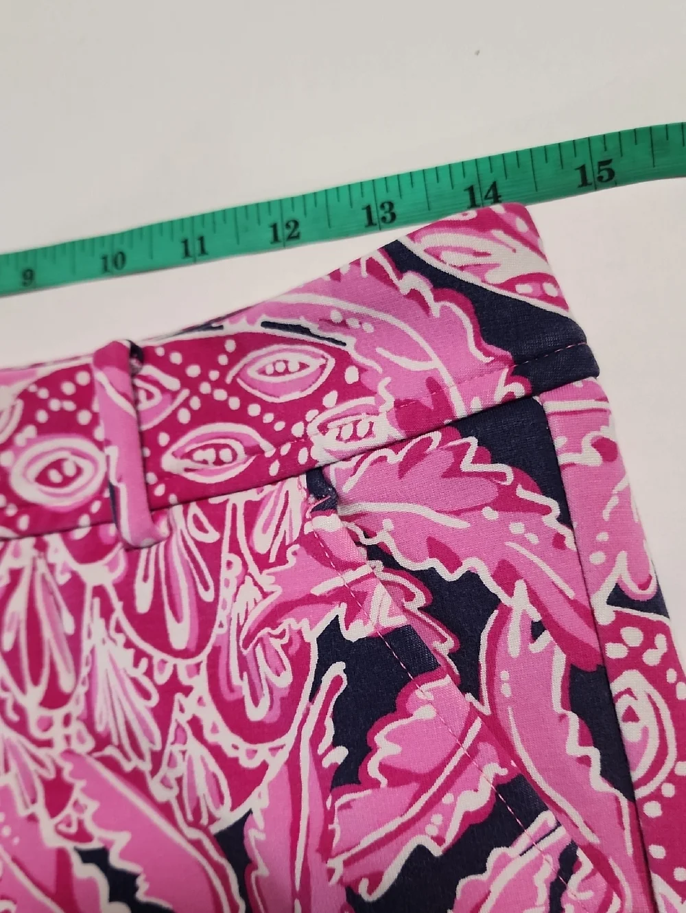 Lilly Pulitzer Pink & Navy Tropical Print Callahan Shorts